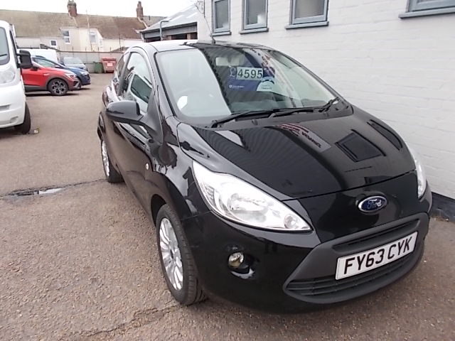 Ford KA 1.2 Zetec Hatchback 3dr Black, Petrol, Manual Euro 5 2013